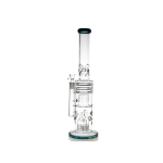 Legendary-icebong s 3xmatrixom a Swiss percolatorom|↕470mm|Ø130/60mm|SG19mm|hrúbka skla 5mm|tmavo zelený-Sklenený